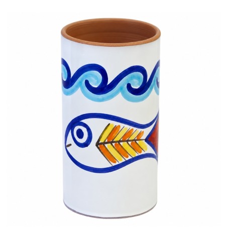 handmade sicilian ceramic wine utensil Holder Scirocco de simone pottery handmade sicilian ceramic wine utensil Holder Scirocco de simone pottery